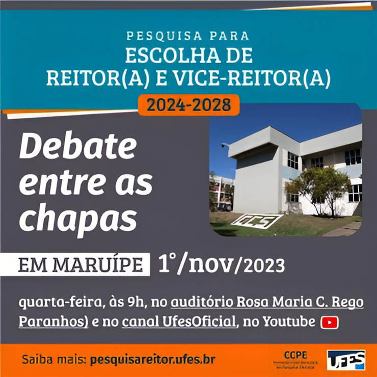 Campus De Maruípe Recebe 3º Debate Com Candidatos à Reitoria Da Ufes Nesta Quarta Grafitti